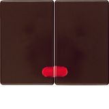Rockers with red lens, Arsys, brown glossy