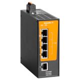 PoE switch, unmanaged PoE, Gigabit Ethernet, 1x RJ45, 4x RJ45 PoE++, I