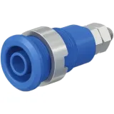 4 mm panel socket, threaded bolt, mounting Ø 12.1 mm, CAT III, CAT IV, yellow/green, 66.7043-20