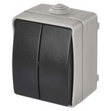 TWO-CIRCUIT SWITCH (WALL-MOUNTED) IP54