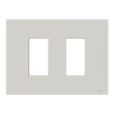Frame - 2-gang / 1+1-modules - ABB logo - Dune