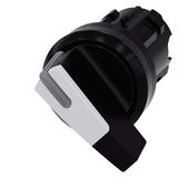 Selector switch, illuminable, 22 mm, round, plastic, white, selector switch,…3SU1002-2CF60-0AA0-Z X90