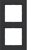 Cover frame double, A.1, matte night black