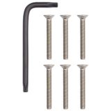 Kit 6 screws + key Steely