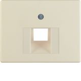 Centre plate for FCC soc. out., arsys, white glossy