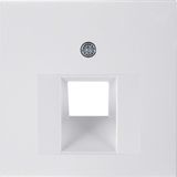 Centre plate for FCC soc. out., S.1/B.3/B.7, p. white glossy