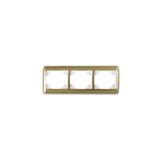 TRIPLE HORIZ FRAME IVORY/GOLD