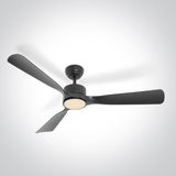 6320/B/V BLACK ABS ROD FAN 32W LED 22W CCTV IP54 230V