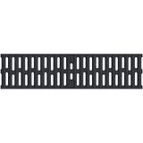 V100S slatted grating B125, 0.5m, composite, black
