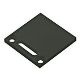 Profile end cap TBF angular with longhole black