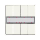 5WG12872DB13 - KNX Pushbutton, quadruple, with status LED, titanium white, DELTA style