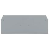 End and intermediate plate 2 mm thick gray