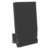 End cap for profile + cover S, Endcap SMALL U-Profil 17.3/24,7 schwarz