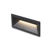 RAGG recessed black 230V LED 12W IP65 3000K