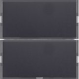 Push-button 2gang, RGB LED, int. temp. sensor, KNX-S.1/B.3/B.7, f. ant