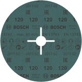 R780 fibre sanding disc, Best for Metal + Inox 180 x 22.23 mm, G120