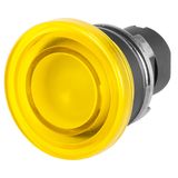 Mushroom push-button Ø 38, illuminated, yellow