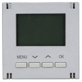 Digital thermostat - top part, heating/cooling, silver