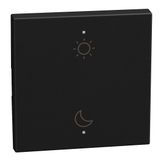 LIGHT NOW KEY COVER DAY-NIGHT 2 MODULE MATT DARK