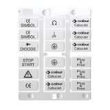 Polycarbonate tag, 67x15mm, white color, for CaburJet