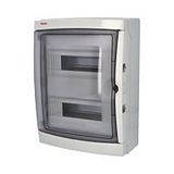 Cabinet ACQUA 3926-T, 26TE, 410x310x150mm, transparent plastic door, IP65