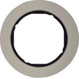 Frame 1gang, R.classic, al./black, al. anodised