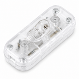 Inline Cord Switch for Round Cable, 1-Pole, 2A, 250V, transparent