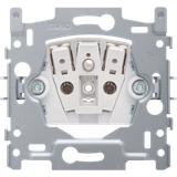 Base for socket outlet with pin earthing and shutters, flush-mounting depth 21 mm, 16 A/250 Vac, plug-in terminals