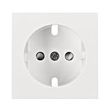 Socket cover with safety shutter, VISIO S 55, white