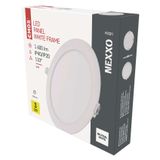 LED recessed luminaire NEXXO, round, white, 18W, neutral white