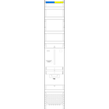 Tariffeld TRE14APZO, 1-feldrig, H=1350mm, APZ-Platz ohne, APL- Set, 4-reihig (TRE14APZPO)