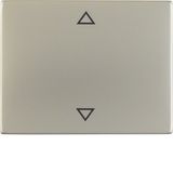 Rocker imprinted arrows symbol, K.5, stainless steel, metal matt finis