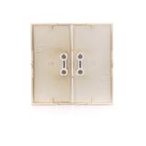 Electronic 4-fold switch/push-button, 6A, matt aluminum
