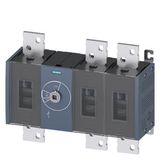 SWITCH-DISCONNECTOR 2000A, FRAME SIZE 5, 3-POLE FRONT OPERATING CENTER BASIC UNIT WITHOUT HANDLE FLAT TERMINAL