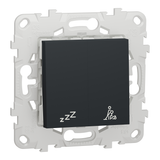 NEW UNICA Do Not Disturb/Clean Need Push Button Switch, ANTHRACITE