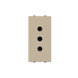 Socket outlet IT P11 10A - 1M - Champagne