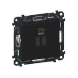 USB CHARGER 2MOD 30W C+C POWER DELIVERY BLACK
