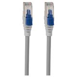 Patch cable, lockable, Cat.6A iso 1.0 m gray (similar to RAL 7035)