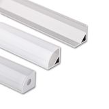 Corner aluminum profile RS2 16x16mm Whitey diffusion 1m