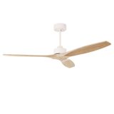 Fan Stem Evo ø1220mm White with Light Wood Blades Light wood LED