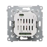 Socket outlet with earthing and shutters, (module), 16A, 250V, Screw, Silver matt, metalic