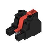 PCB plug-in connector, female plug, 10.16 mm, Number of poles: 2, 180°, Clamping yoke connection, Clamping range, max. : 16 mm²