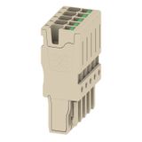 Plug (terminal), SNAP IN, 2.5 mm², 24 A, 800 V, Number of connections: