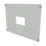 ProfiSNAP Front Plate, for enclosure width 600mm, H=400mm, prepared fo