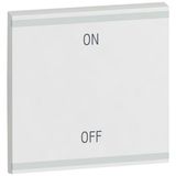 Arteor BUS Control Key Cover with ON/OFF Marking 2 Module White