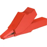 Alligator clip, red, max. 6 mm, L 53.5 mm, CAT III, socket 2 mm, 65.9188-22