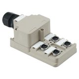 Hood version, IDC, M12, 30 V, A-coded, LED: Yes, LED initiator: Yes, Wiring type: PNP