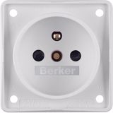 sock. outl. w. earth.pin FR/BE, cont. prot., screw term, Int. ins., pw