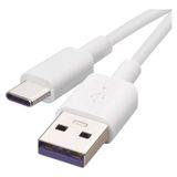 USB cable 2.0 A/Male - C/Male 1,5m white