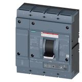 Circuit breaker 3VA6 UL frame 800 breaking capacity class H 65 kA @ 480 V 4-pole